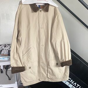 Magellan Outdoors Tan Jacket with Brown Accents